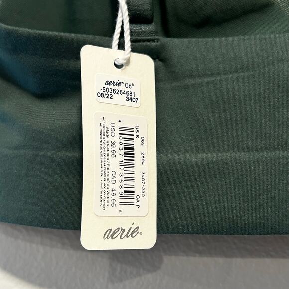 NWT SMOOTHEZ By Aerie Mesh Unlined Bralette Olive Green Size Small - Picture 7 of 9